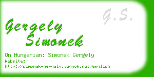 gergely simonek business card
